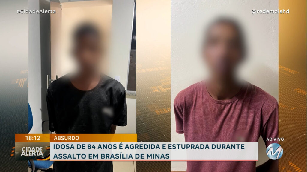 ABSURDO: IDOSA DE 84 ANOS É AGREDIDA E ESTUPRADA DURANTE ASSALTO EM BRASÍLIA DE MINAS