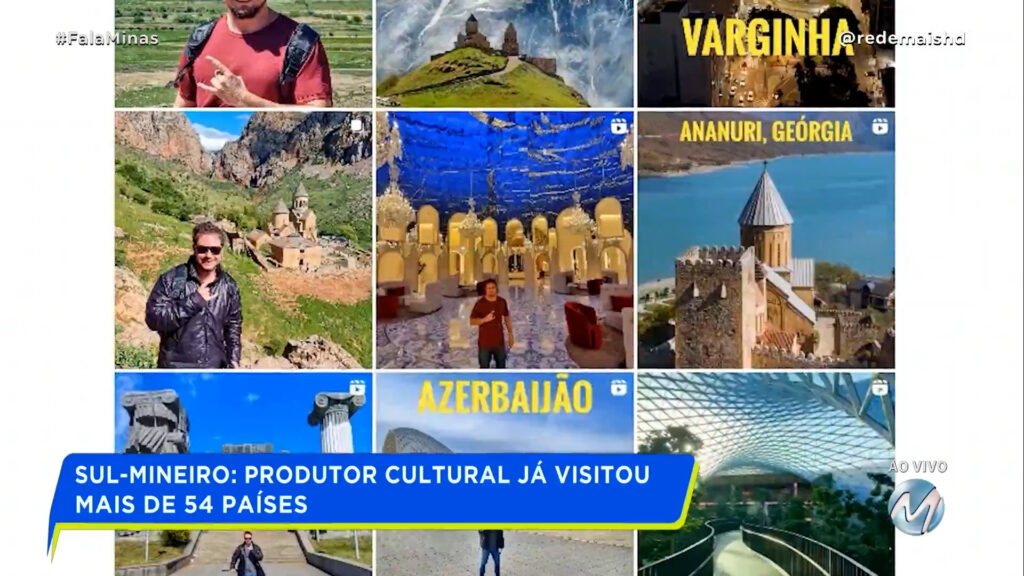 SUL-MINEIRO: PRODUTOR CULTURAL JÁ VISITOU MAIS DE 54 PAÍSES