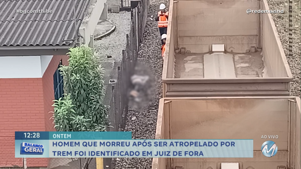 HOMEM QUE MORREU APÓS SER ATROPELADO POR TREM FOI IDENTIFICADO EM JUIZ DE FORA