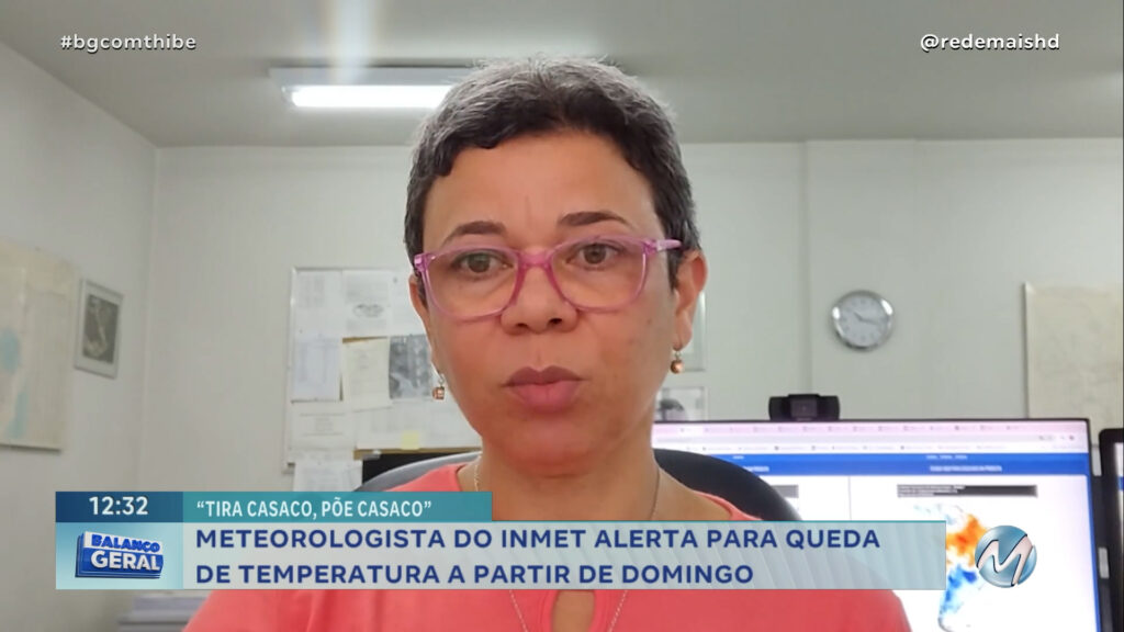 METEOROLOGISTA DO INMET ALERTA PARA QUEDA DE TEMPERATURA A PARTIR DE DOMINGO