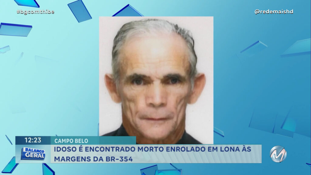 IDOSO É ENCONTRADO MORTO ENROLADO EM LONA