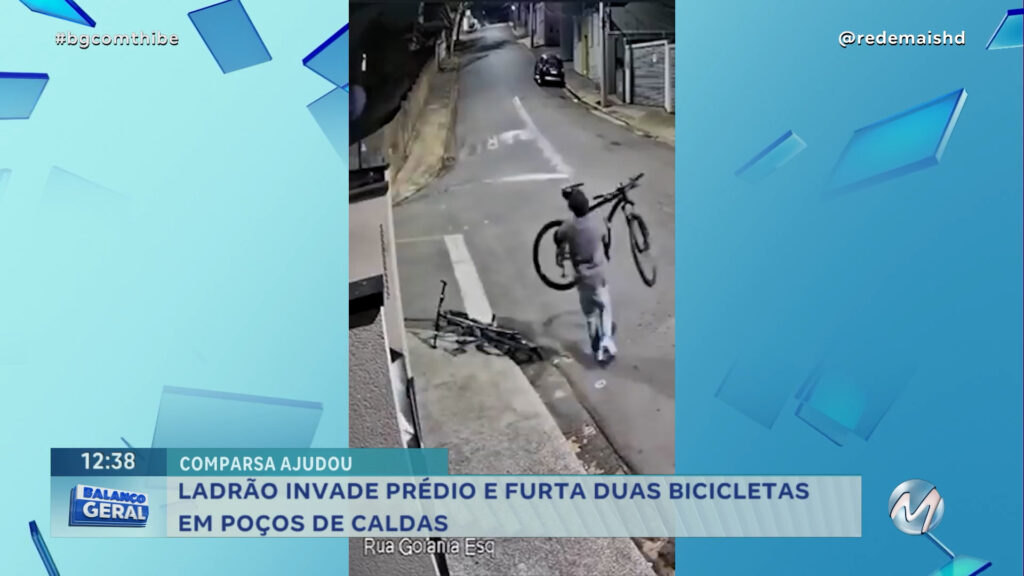 LADRÃO INVADE PRÉDIO E FURTA DUAS BICICLETAS EM POÇOS DE CALDAS