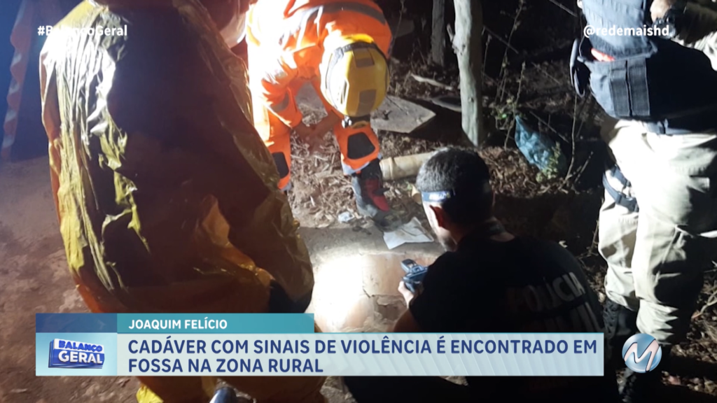 CORPO COM SINAIS DE VIOLÊNCIA É ENCONTRADO EM FOSSA