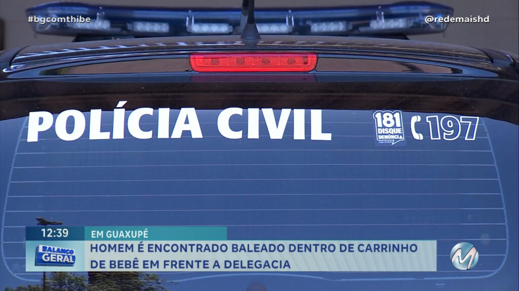 BALEADO É SOCORRIDO EM CARRINHO DE BEBÊ E LEVADO PARA A DELEGACIA