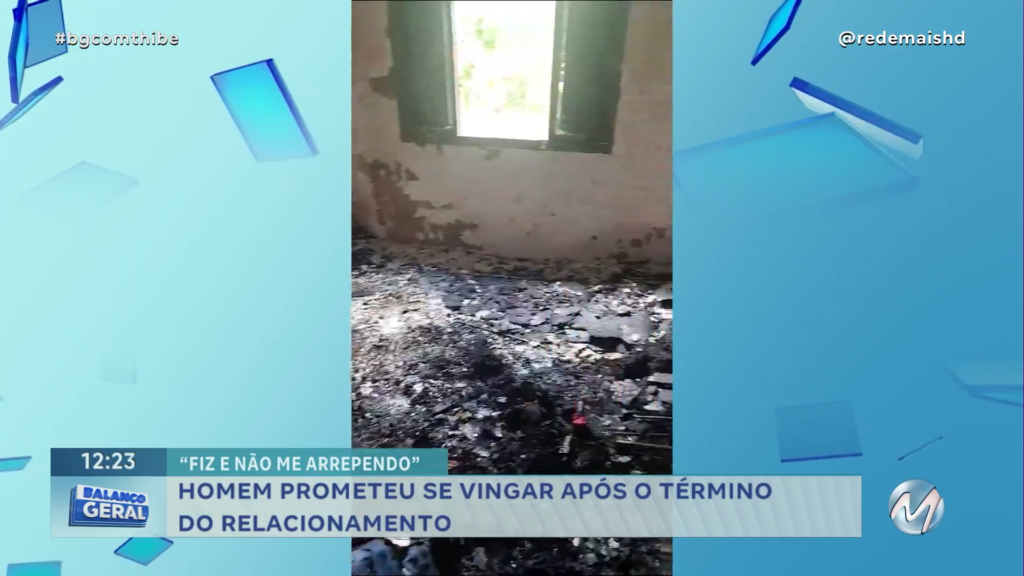 HOMEM INVADE E INCENDEIA A CASA DA EX-COMPANHEIRA EM PARAGUAÇU