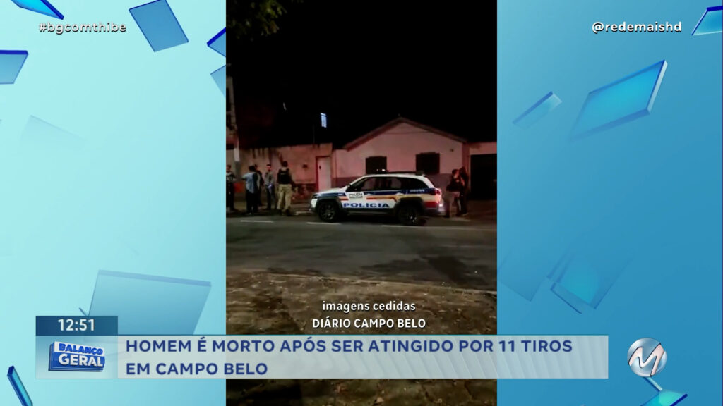 HOMEM É MORTO APÓS SER ATINGIDO POR 11 TIROS EM CAMPO BELO