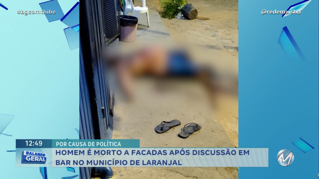 HOMEM É MORTO A FACADAS APÓS DISCUSSÃO EM BAR NO MUNICÍPIO DE LARANJAL