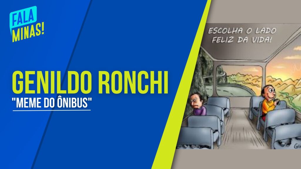 CONHEÇA GENILDO RONCHI, O CARTUNISTA CRIADOR DO MEME DO ÔNIBUS