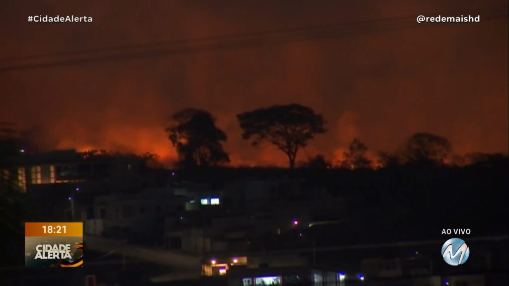 CIDADE ALERTA MOSTRA INCÊNDIO, AO VIVO, EM VARGINHA