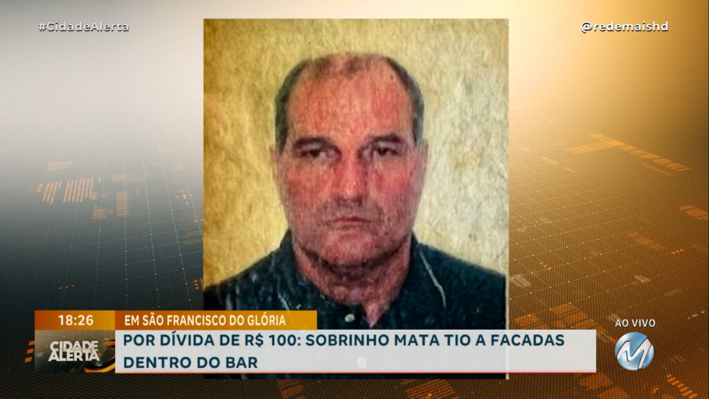 POR DÍVIDA DE R$ 100: SOBRINHO MATA TIO A FACADAS DENTRO DO BAR