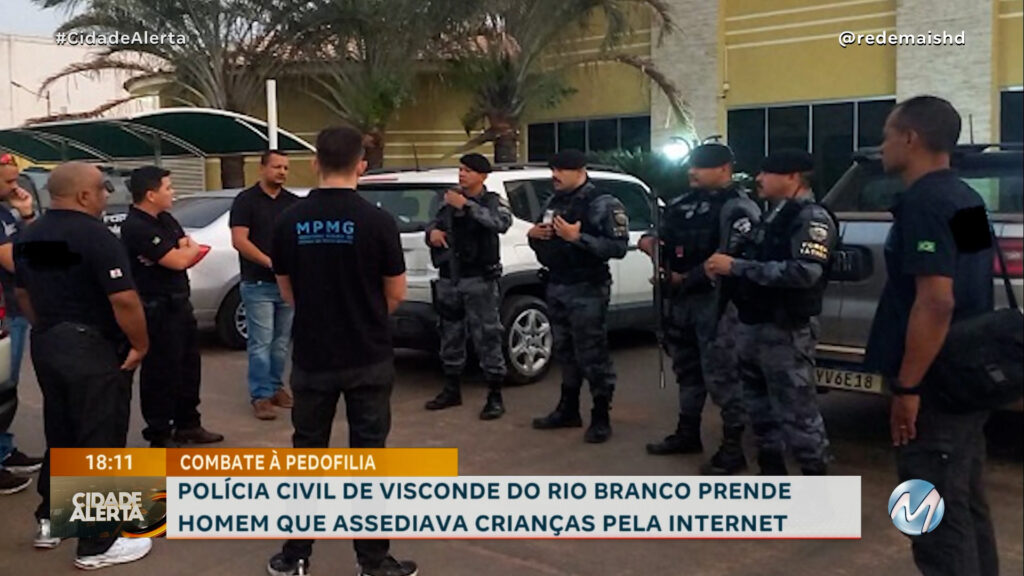 POLÍCIA CIVIL DE VISCONDE DO RIO BRANCO PRENDE HOMEM QUE ASSEDIAVA CRIANÇAS PELA INTERNET