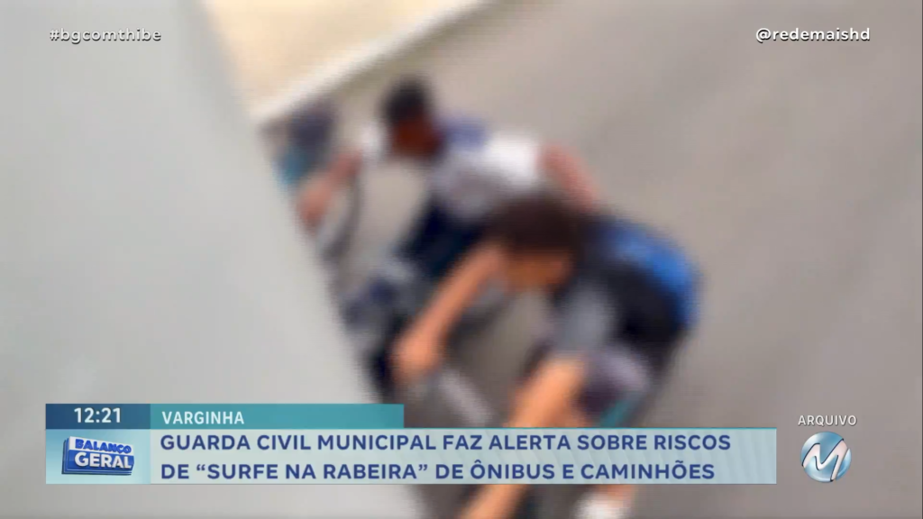 GUARDA CIVIL MUNICIPAL FAZ ALERTA SOBRE RISCOS DE “SURFE NA RABEIRA” DE ÔNIBUS E CAMINHÕES