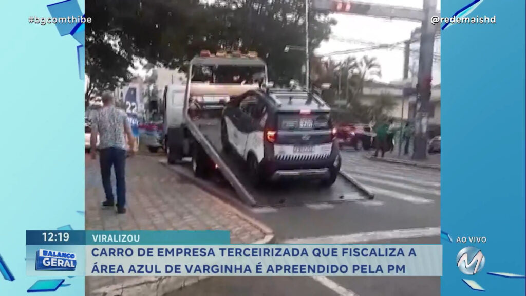 CARRO DE EMPRESA QUE FISCALIZA A ÁREA AZUL É APREENDIDO PELA PM