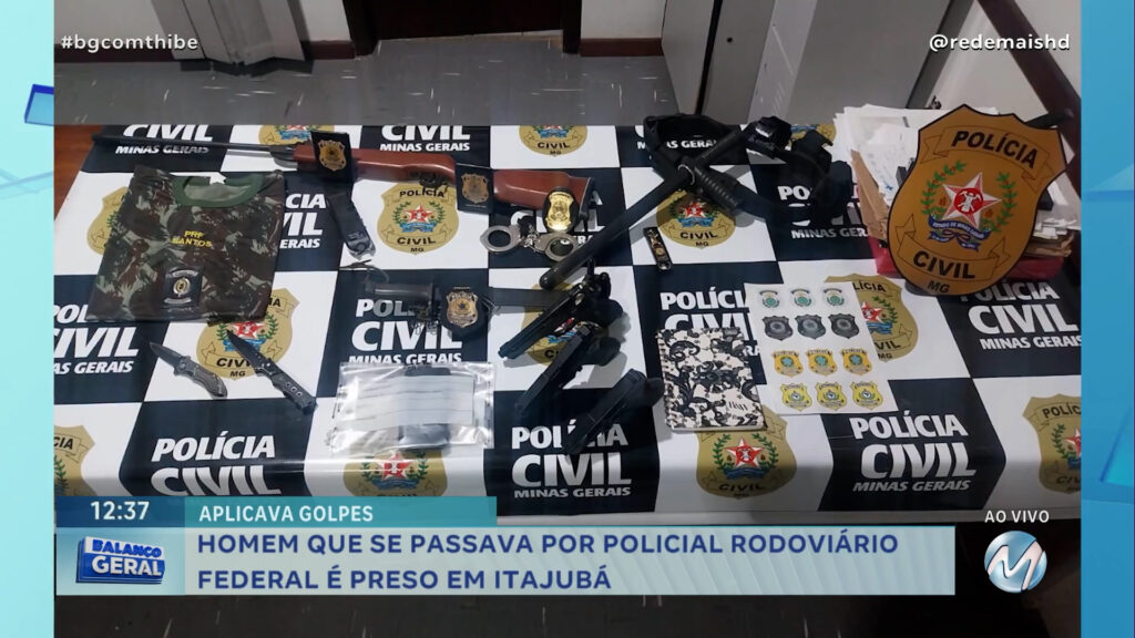 HOMEM QUE SE PASSAVA POR POLICIAL RODOVIÁRIO FEDERAL É PRESO EM ITAJUBÁ