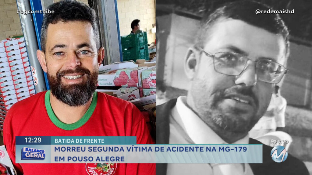 MORRE SEGUNDA VÍTIMA DE ACIDENTE NA MG-179 EM POUSO ALEGRE