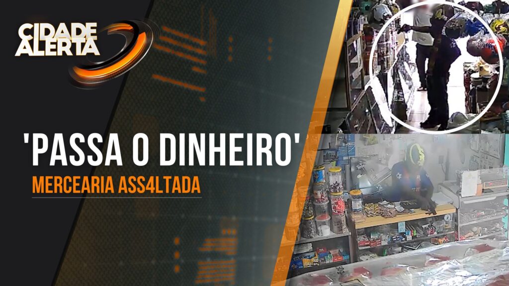 LADRÃO ARMADO INVADE MERCEARIA E RENDE COMERCIANTES: ELE ERA CLIENTE DO LOCAL