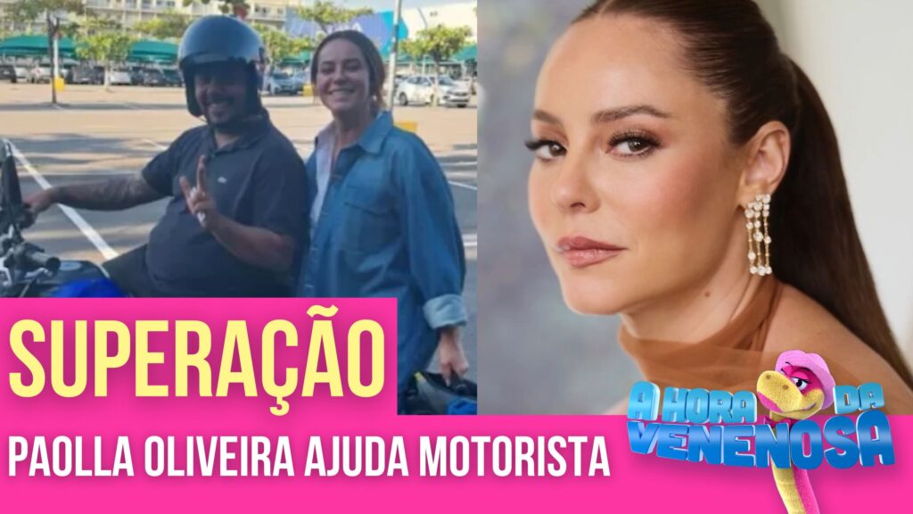 HISTÓRIA DE SUPERAÇÃO: MOTORISTA DE APP SUPERA MEDO DE PILOTAR MOTO PARA AJUDAR PAOLLA OLIVEIRA | HORA DA VENENOSA