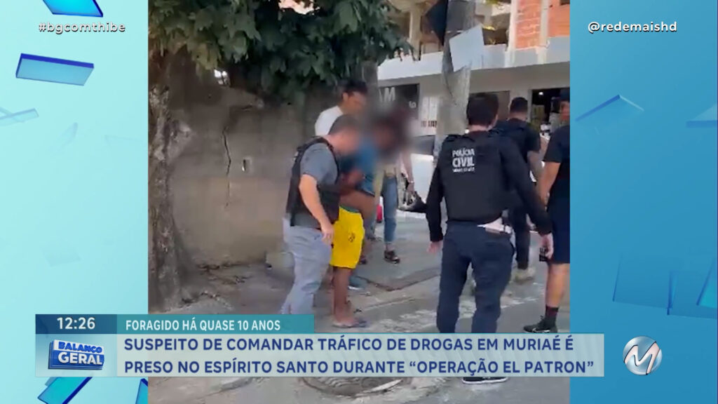 SUSPEITO DE COMANDAR TRÁFICO DE DROGAS EM MURIAÉ É PRESO NO ESPÍRITO SANTO