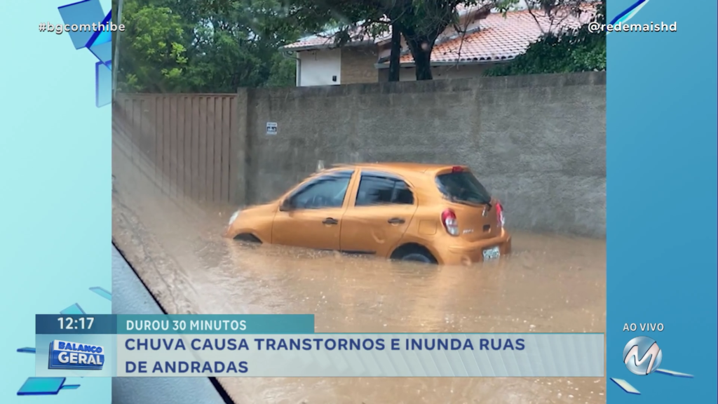 CHUVA CAUSA TRANSTORNOS NO SUL DE MINAS