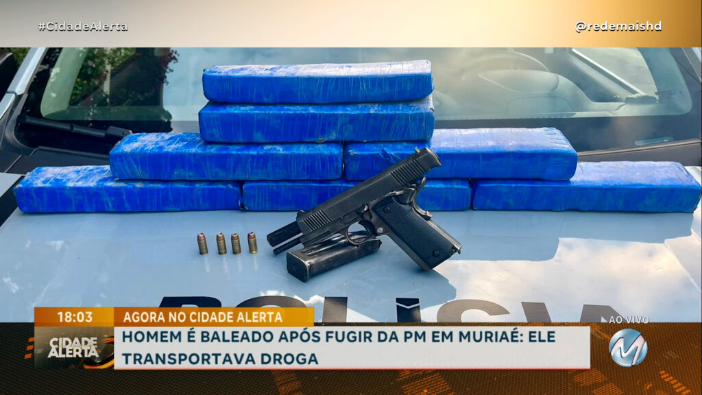 SUPOSTO INTEGRANTE DE FACÇÃO CRIMINOSA LEVA TIRO APÓS TENTAR FUGIR DA PM: ELE ESTAVA COM DROGA