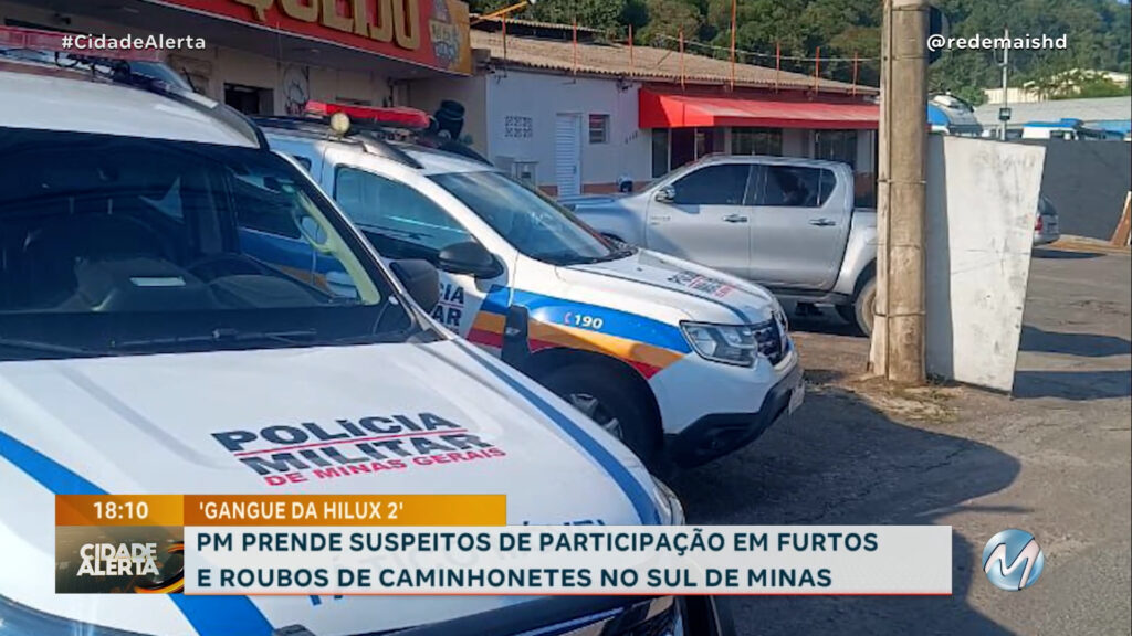 SUSPEITOS DE INTEGRAREM QUADRILHA DE FURTO E ROUBO DE CAMINHONETES SÃO PRESOS EM POÇOS DE CALDAS