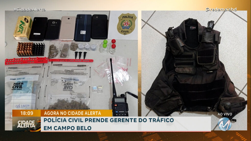 POLÍCIA CIVIL PRENDE GERENTE DO TRÁFICO EM CAMPO BELO