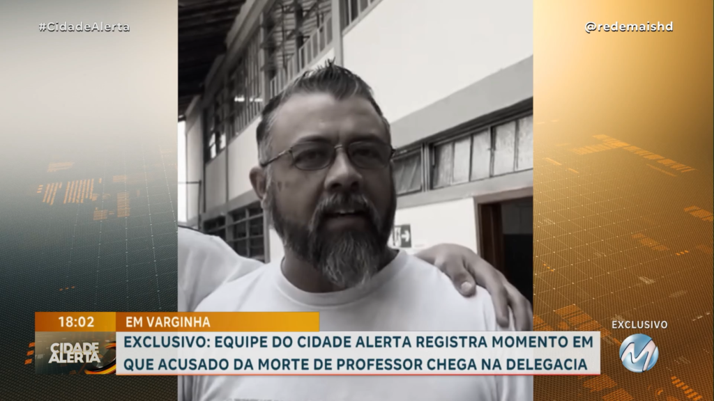 EXCLUSIVO: SUSPEITO DE ASSASSINAR PROFESSOR SE ENTREGA NA DELEGACIA DE VARGINHA