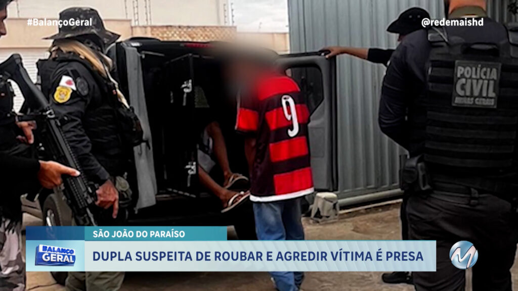 DUPLA SUSPEITA DE ROUBAR E AGREDIR VÍTIMA É PRESA