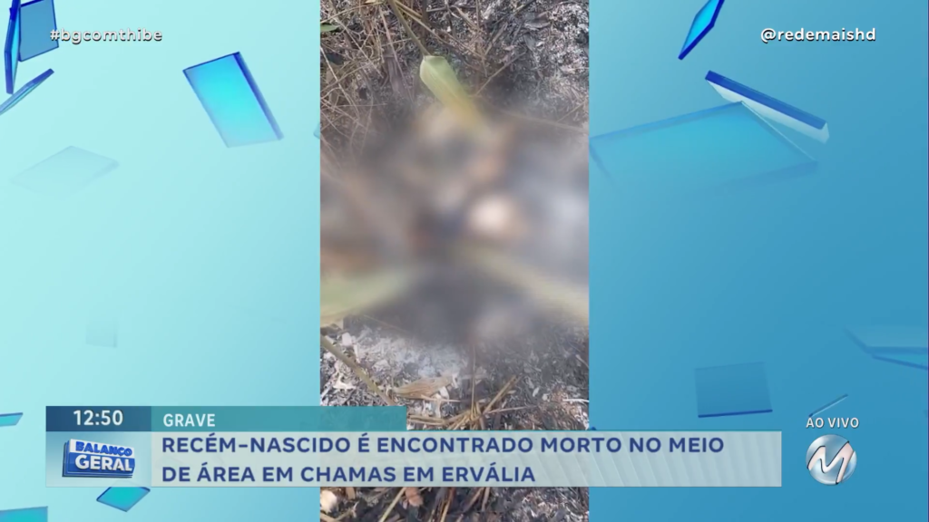 RECÉM-NASCIDO É ENCONTRADO MORTO NO MEIO DE ÁREA EM CHAMAS EM ERVÁLIA