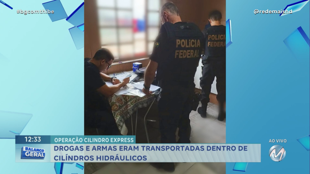 CILINDRO EXPRESS: OPERAÇÃO APURA TRANSPORTE DE DROGAS E ARMAS EM CILINDROS