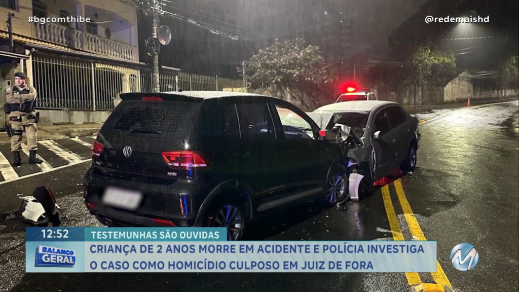 CRIANÇA DE 2 ANOS MORRE EM ACIDENTE E POLÍCIA INVESTIGA O CASO COMO HOMICÍDIO CULPOSO EM JF