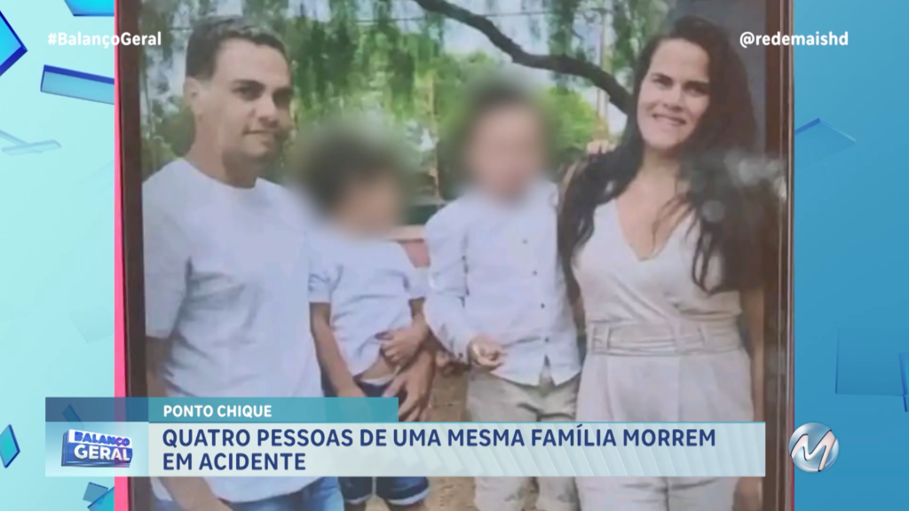 PONTO CHIQUE: PAI, MÃE E FILHOS MORREM EM ACIDENTE