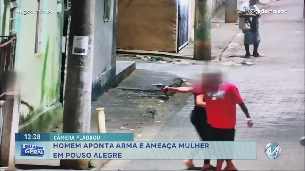 HOMEM APONTA ARMA E AMEAÇA MULHER EM POUSO ALEGRE