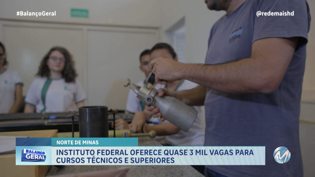 INSTITUTO FEDERAL OFERECE QUASE 3 MIL VAGAS PARA CURSOS TÉCNICOS E SUPERIORES