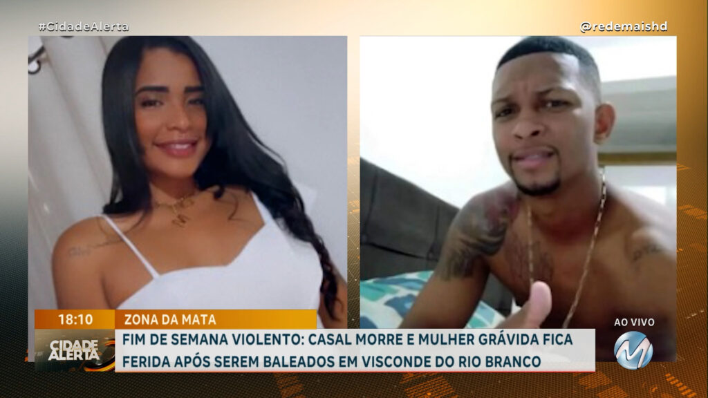 CÂMERA REGISTRA MOMENTO EM QUE CASAL É ASSASSINADO NO MEIO DA RUA EM VISCONDE DO RIO BRANCO