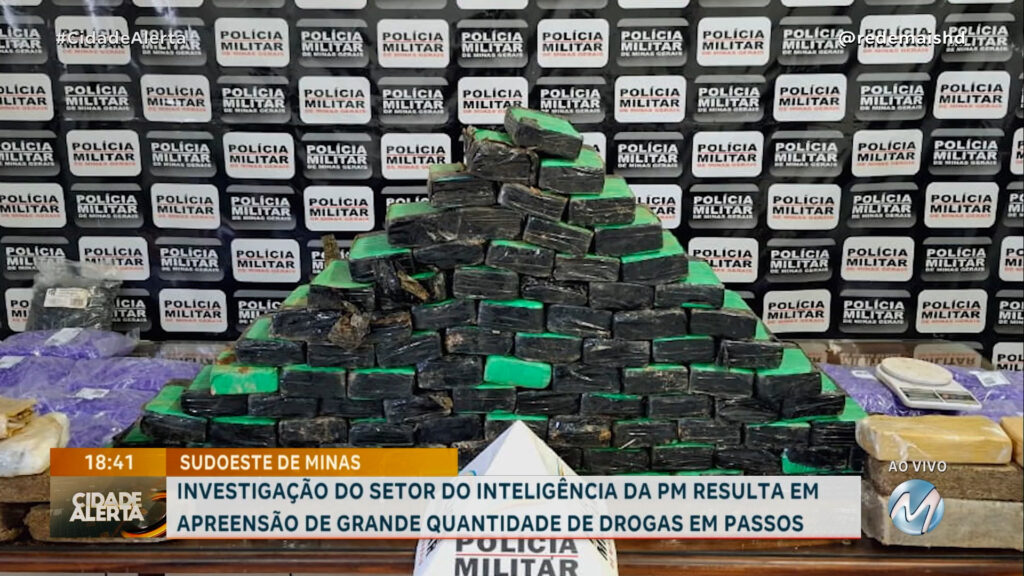 PM APREENDE MACONHA, COCAÍNA E CRACK  DURANTE OPERAÇÃO EM PASSOS