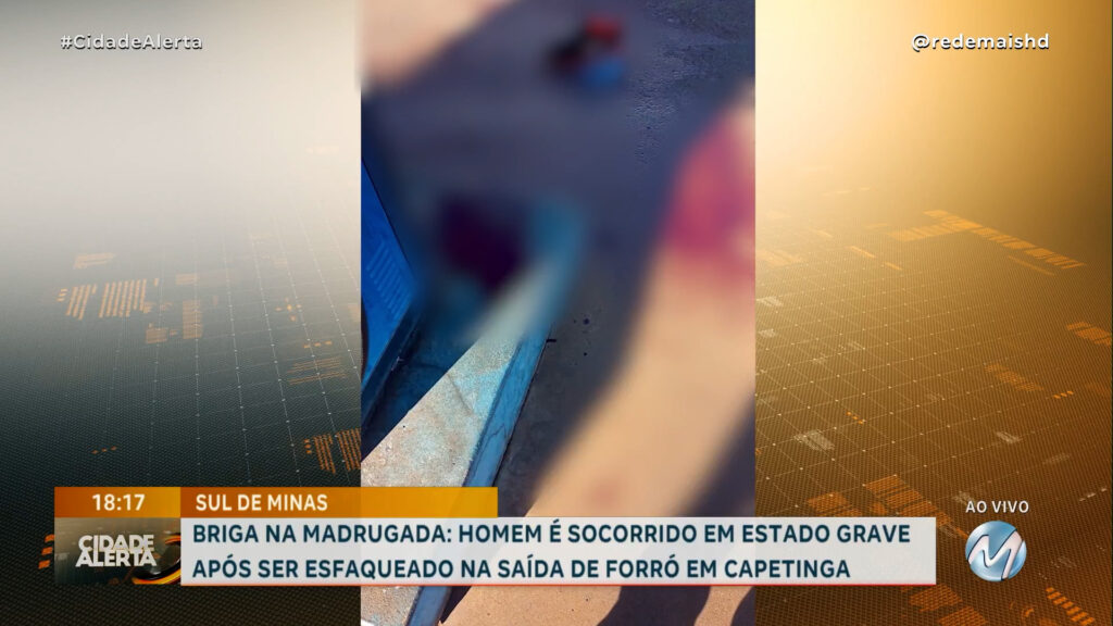 NA MADRUGADA: HOMEM É SOCORRIDO EM ESTADO GRAVE APÓS SER ESFAQUEADO NA SAÍDA DE FORRÓ EM CAPETINGA