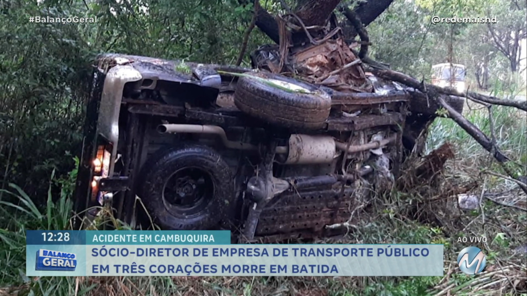 SÓCIO-DIRETOR DE EMPRESA DE TRANSPORTE PÚBLICO EM TRÊS CORAÇÕES MORRE EM BATIDA