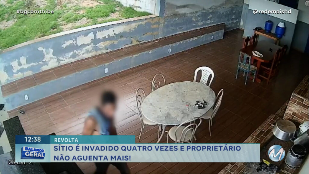 SÍTIO É INVADIDO QUATRO VEZES E PROPRIETÁRIO DIZ QUE NÃO AGUENTA MAIS