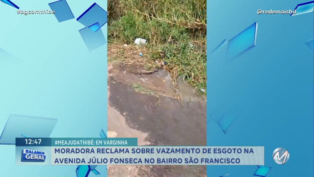 #MEAJUDATHIBÉ: MORADORA RECLAMA SOBRE VAZAMENTO DE ESGOTO NO BAIRRO SÃO FRANCISCO