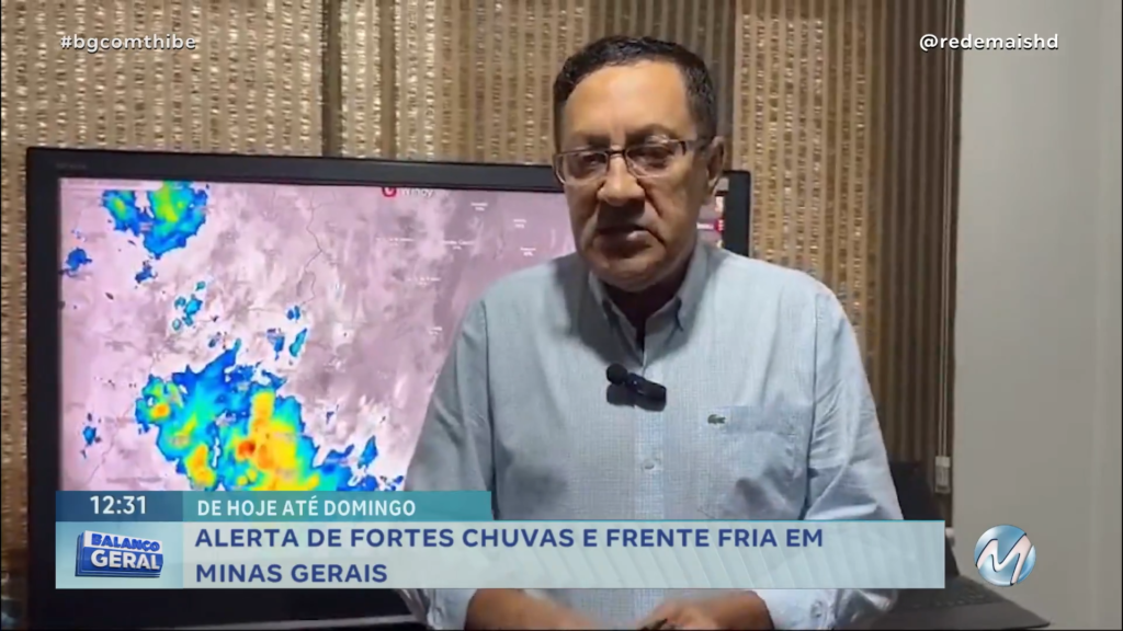 ALERTA DE FORTES CHUVAS E FRENTE FRIA EM MINAS GERAIS