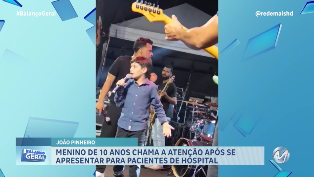 MENINO DE 10 ANOS CHAMA A ATENÇÃO APÓS SE APRESENTAR PARA PACIENTES DE HOSPITAL