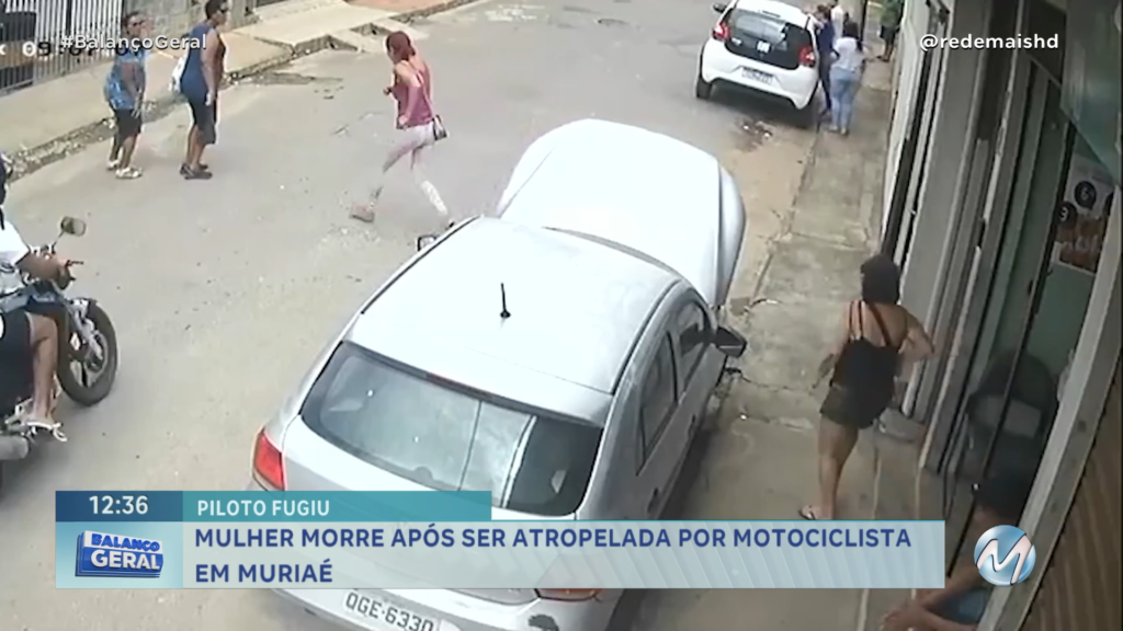 MULHER MORRE APÓS SER ATROPELADA POR MOTOCICLISTA EM MURIAÉ