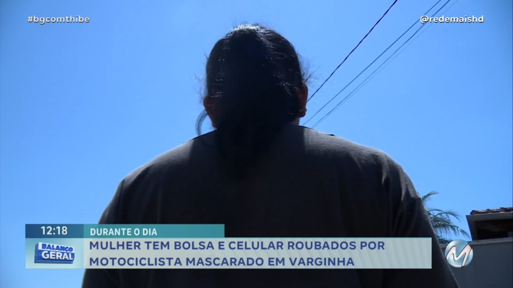 MULHER É ASSALTADA NA PORTA DO TRABALHO POR MOTOCICLISTA MASCARADO EM VARGINHA