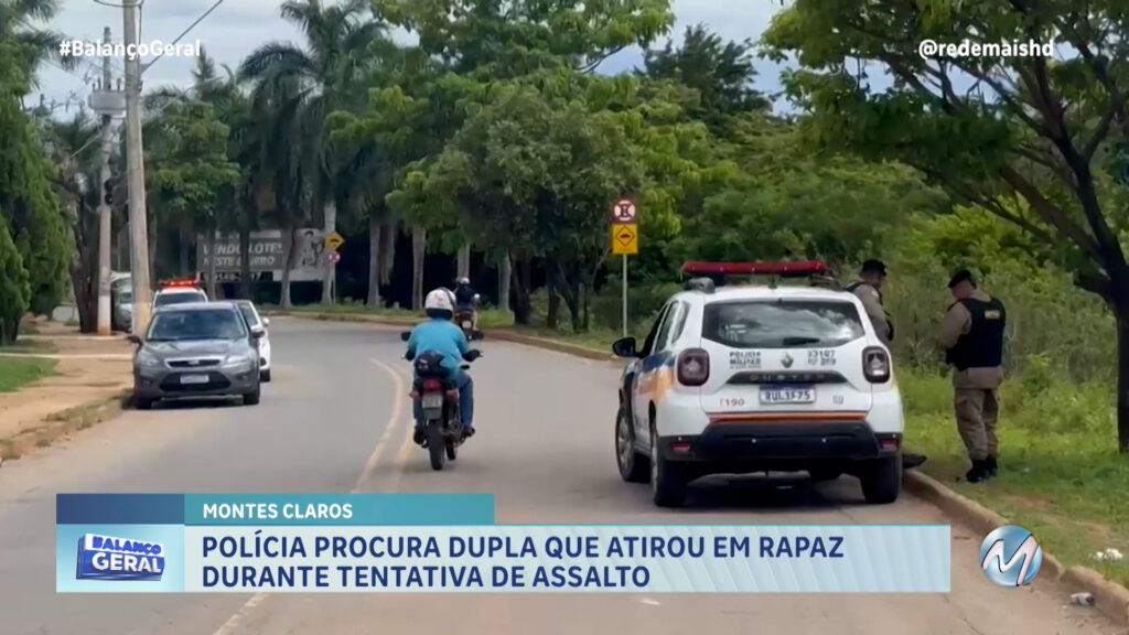 POLÍCIA PROCURA DUPLA QUE ATIROU EM RAPAZ DURANTE TENTATIVA DE ASSALTO