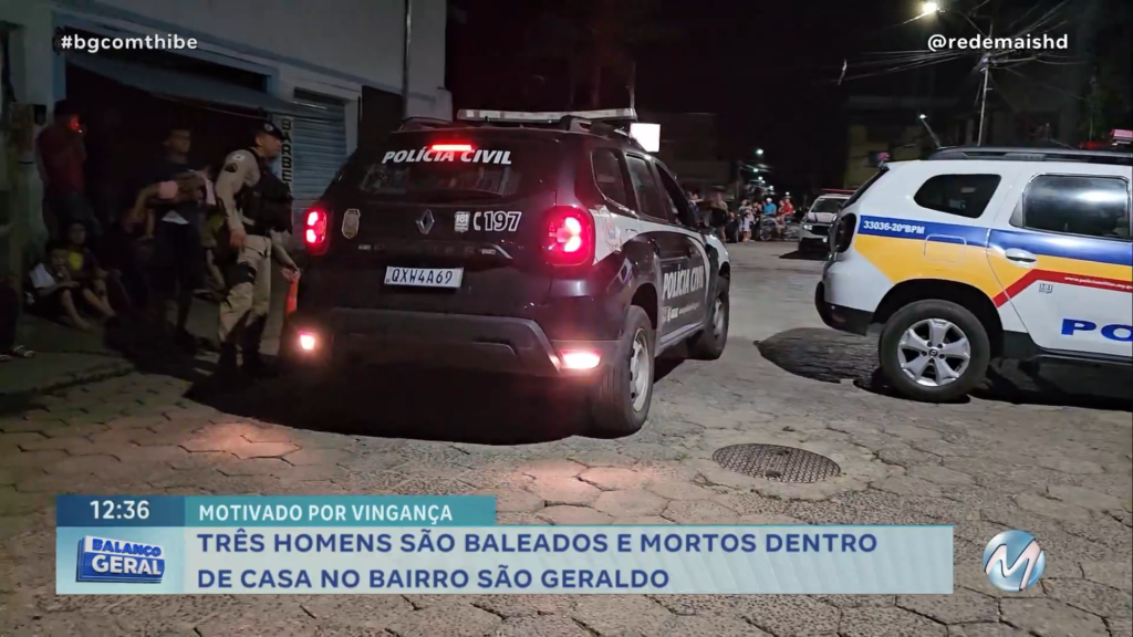 TRÊS HOMENS SÃO BALEADOS E MORTOS DENTRO DE UMA CASA NO BAIRRO SÃO GERALDO