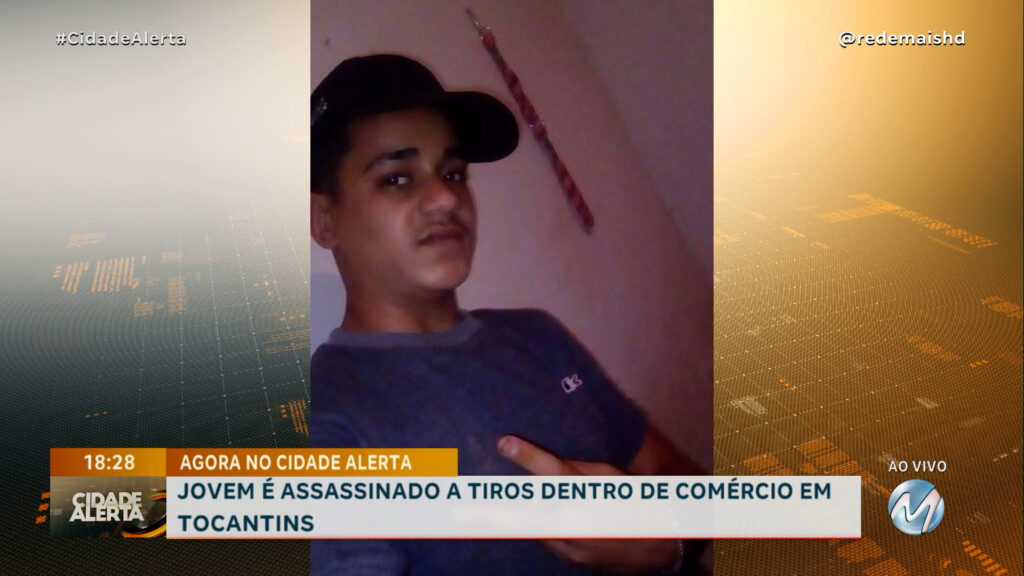 JOVEM É ASSASSINADO A TIROS DENTRO DE COMÉRCIO EM TOCANTINS