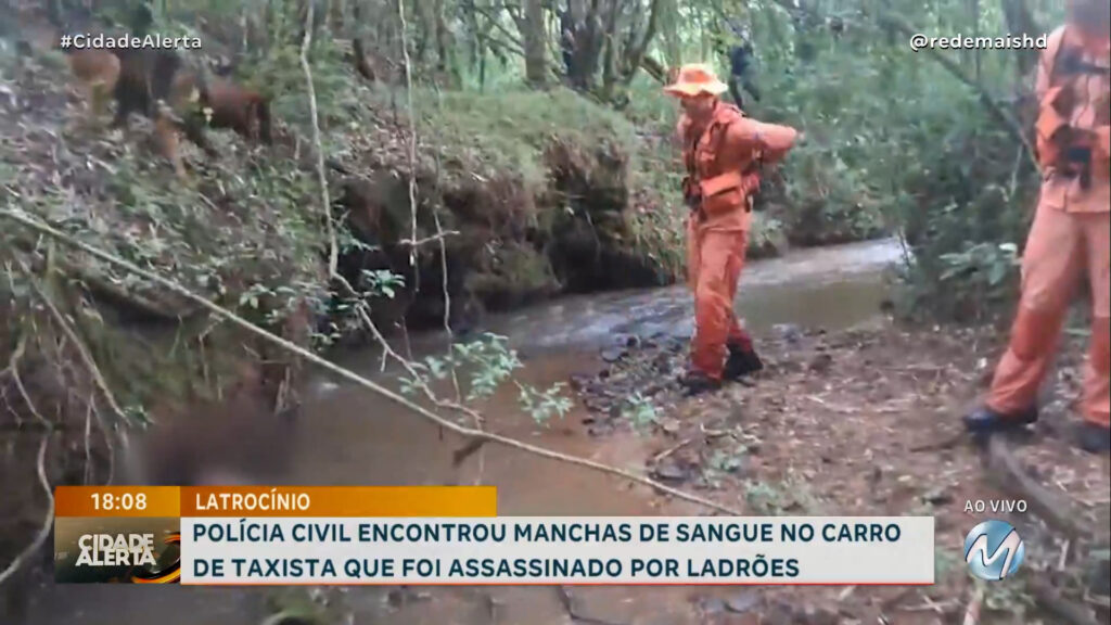 POLÍCIA CIVIL ENCONTROU MANCHAS DE SANGUE NO CARRO DE TAXISTA QUE FOI ASSASSINADO POR LADRÕES