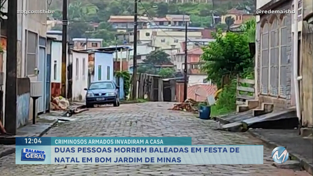 DUAS PESSOAS MORREM BALEADAS EM FESTA DE NATAL EM BOM JARDIM DE MINAS