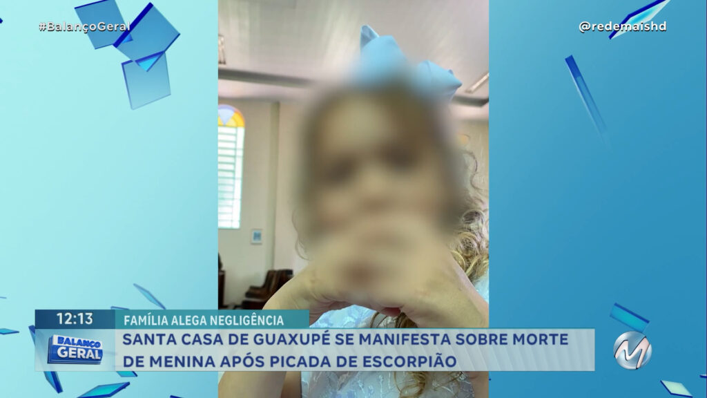 SANTA CASA DE GUAXUPÉ SE MANIFESTA SOBRE MORTE DE MENINA APÓS PICADA DE ESCORPIÃO